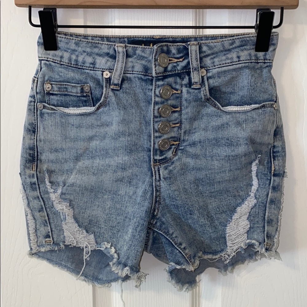Indigo Rein Jean Shorts High-Waisted Vintage Style Size 0/23